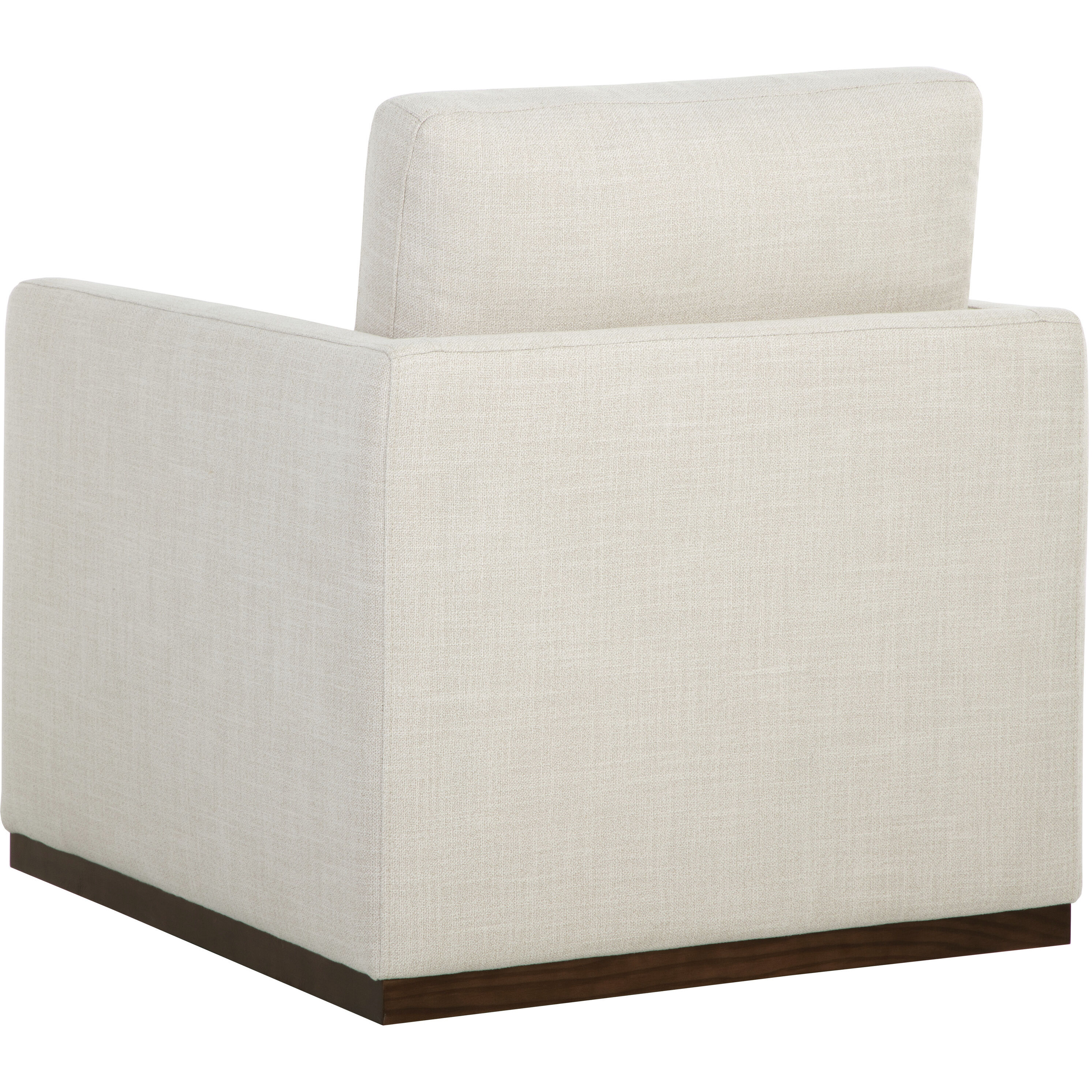 Portman Effie Linen Swivel Lounge Chair, Swivel